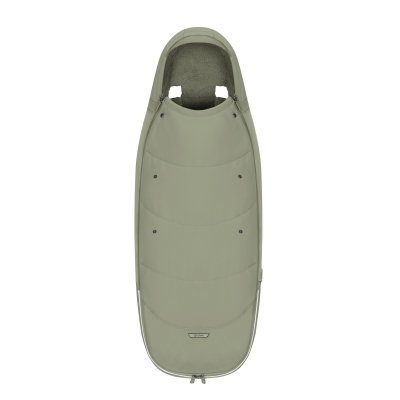 Chancelière poussette hiver platinum sage green