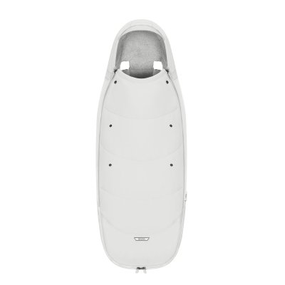 Chancelière poussette hiver platinum off white