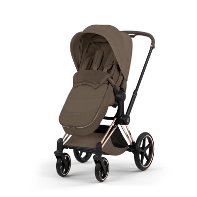 Chancelière poussette hiver platinum coconut brown
