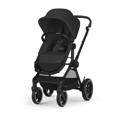 Poussette eos lux 2-en-1 moon black châssis noir