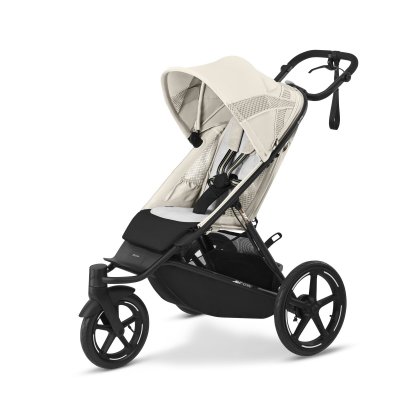 Poussette avi spin 3 roues tout-terrain et running seashell beige