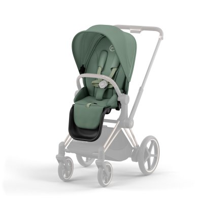 Poussette e-priam 2 leaf green châssis rose gold