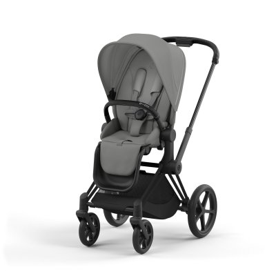 Poussette priam 4 mirage grey châssis matt black