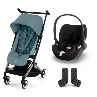 Poussette duo libelle 4 stormy blue + cloud t i-size