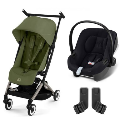 Poussette duo libelle 4 moss green + aton b2 i-size