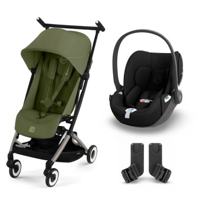 Poussette duo libelle 4 moss green + cloud t i-size