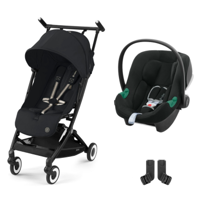 CYBEX Poussette duo libelle magic black + siège auto aton b2 i-size