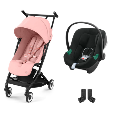 CYBEX Poussette duo libelle candy pink + siège auto aton b2 i-size