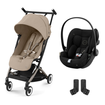 CYBEX Poussette duo libelle almond beige + siège auto cloud g i-size
