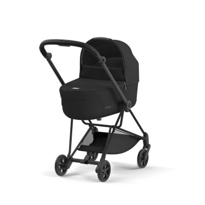 Poussette duo mios 3 sepia black châssis matt black + nacelle luxe