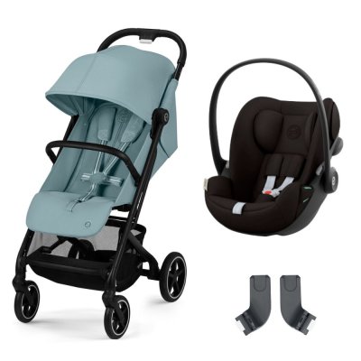 Poussette duo beezy 3 stormy blue + cloud g i-size
