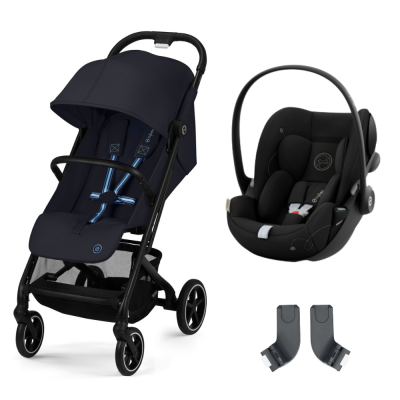 CYBEX Poussette duo beezy dark blue + siège auto cloud g i-size
