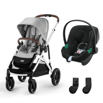 CYBEX Poussette duo gazelle s lava grey + siège auto aton b2 i-size