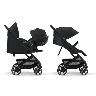 Poussette duo beezy 3 magic black + cloud g i-size