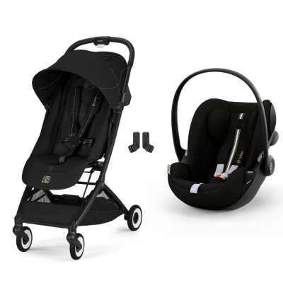 Poussette duo orfeo 3 compacte magic black avec siège auto cloud g i-size plus