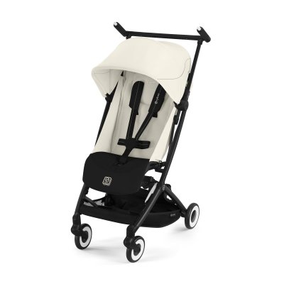 Poussette duo libelle 4 canvas white + aton b2 i-size