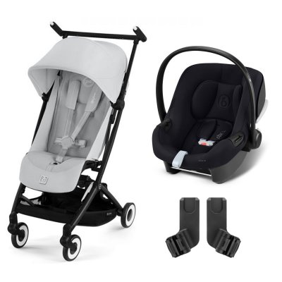 Poussette duo libelle 4 fog grey + aton b2 i-size