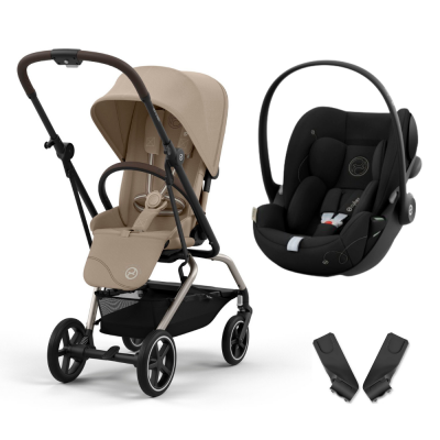 Poussette duo eezy s twist+ 2 almond beige + siège auto cloud g i-size