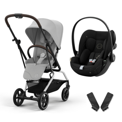CYBEX Poussette duo eezy s twist+ 2 fog grey + siège auto cloud g i-size