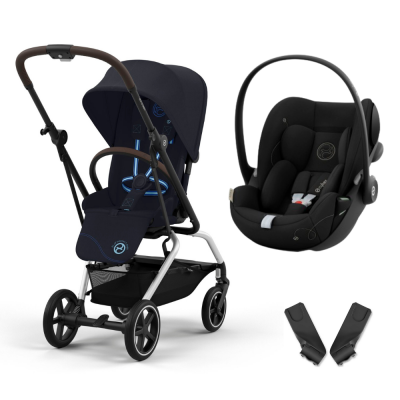 CYBEX Poussette duo eezy s twist+ 2 dark blue + siège auto cloud g i-size