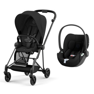 Poussette duo mios 3 sepia black châssis matt black + cloud t i-size