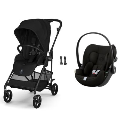 Poussette duo melio carbon 6 magic black avec siège auto cloud g i-size