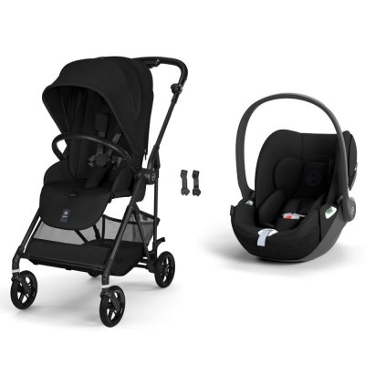 Poussette duo melio carbon 6 magic black avec siège auto cloud t i-size