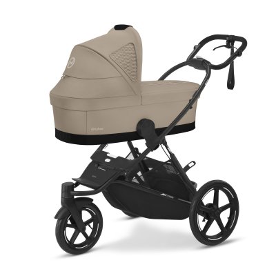 Poussette duo avi spin almond beige + nacelle cot s