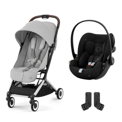 CYBEX Poussette duo orfeo fog grey + siège auto cloud g i-size