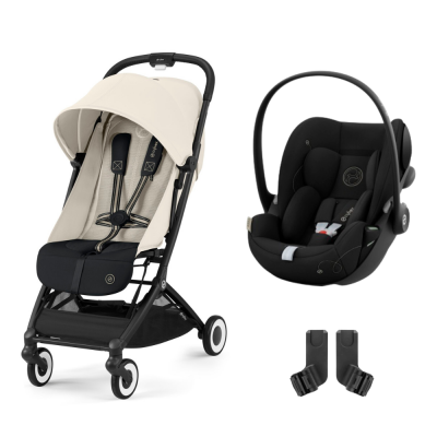 CYBEX Poussette duo orfeo canvas white + siège auto cloud g i-size