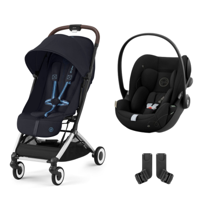 CYBEX Poussette duo orfeo dark blue + siège auto cloud g i-size