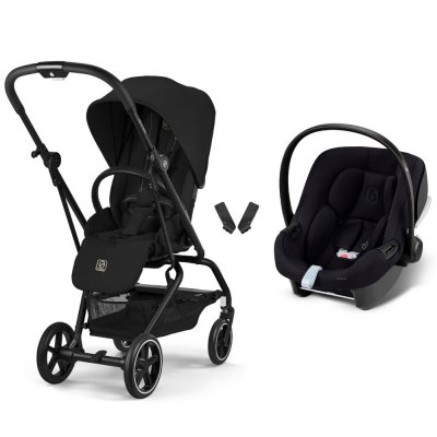 Poussette duo eezy s twist+ 2 pivotante magic black avec siège auto aton b2 i-size