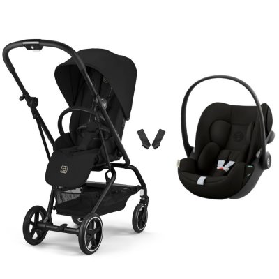 Poussette duo eezy s twist+ 2 pivotante magic black avec siège auto cloud g i-size