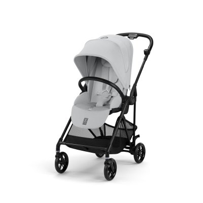Poussette duo melio carbon fog grey + nacelle melio cot