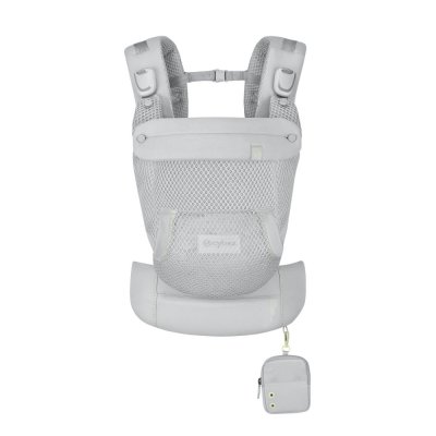 Porte bébé physiologique laya fog grey