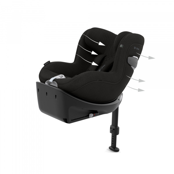 Siège auto sirona ti i-size tissu plus sepia black Cybex