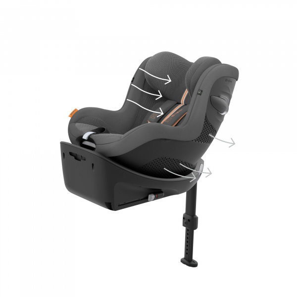 Siège auto sirona g i-size tissu plus lava grey Cybex