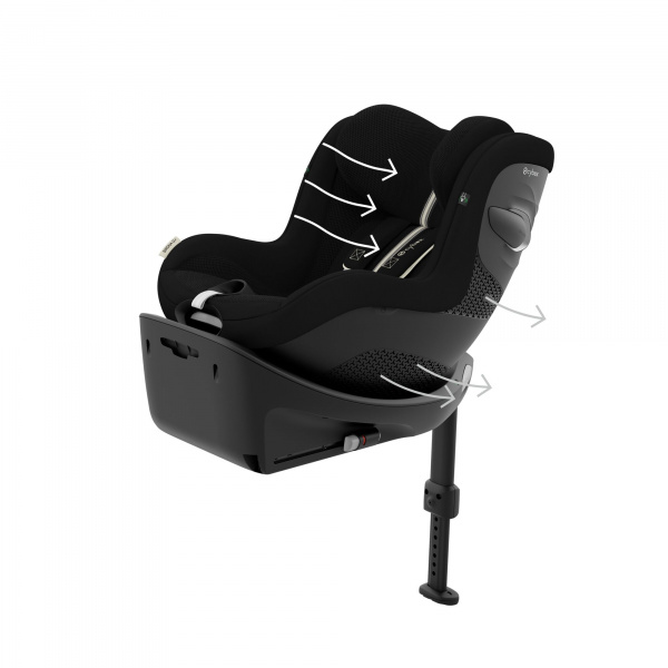 Siège auto sirona g i-size tissu plus moon black Cybex