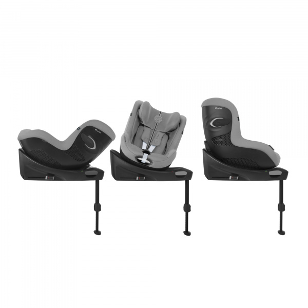 Siège auto sirona gi i-size tissu plus stone grey avec base intégrée Cybex