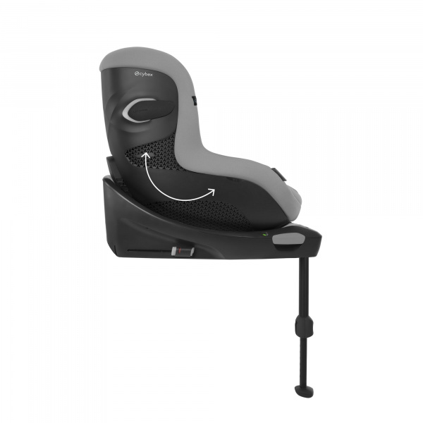 Siège auto sirona gi i-size tissu plus stone grey avec base intégrée Cybex