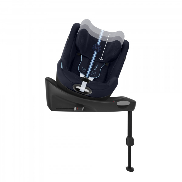 Siège auto sirona gi i-size tissu plus ocean blue avec base intégrée Cybex