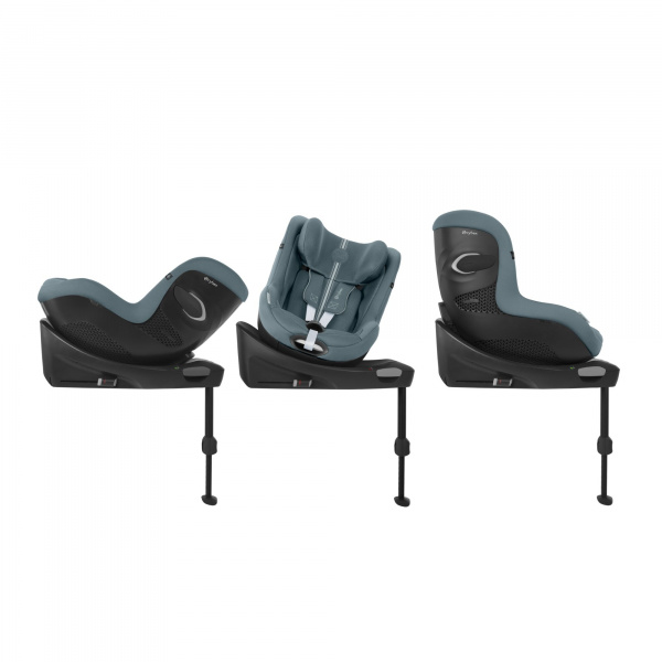 Siège auto sirona gi i-size tissu plus stormy blue avec base intégrée Cybex