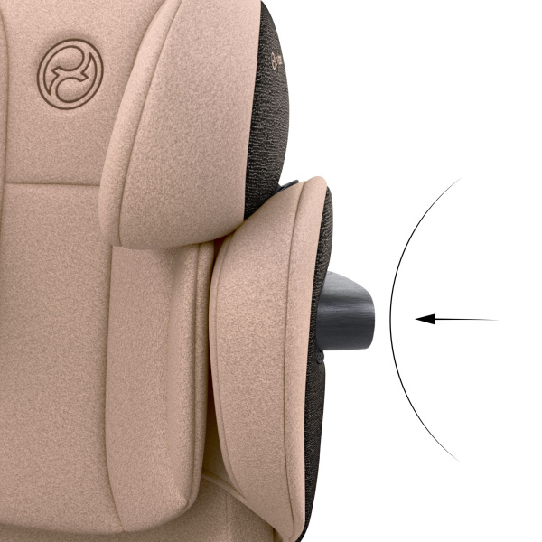 Siège auto réhausseur solution s comfort i-size cozy beige Cybex