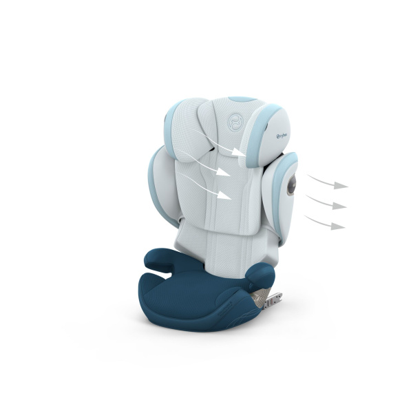 Siège auto réhausseur solution s style i-size opal blue Cybex