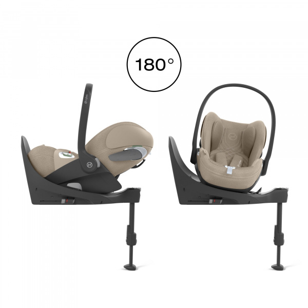 Siège auto cloud t i-size tissu plus cozy beige Cybex
