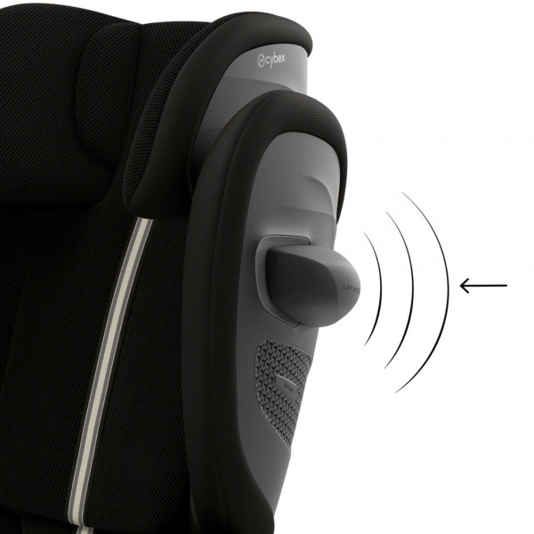 Siège auto pliable i-size solution g2 i-fix tissu plus moon black Cybex