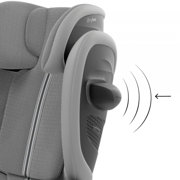 Siège auto pliable i-size solution g2 i-fix tissu plus moon black Cybex