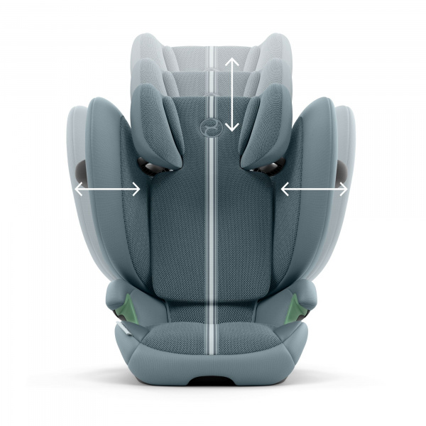 Siège auto pliable i-size solution g2 i-fix tissu plus stormy blue Cybex