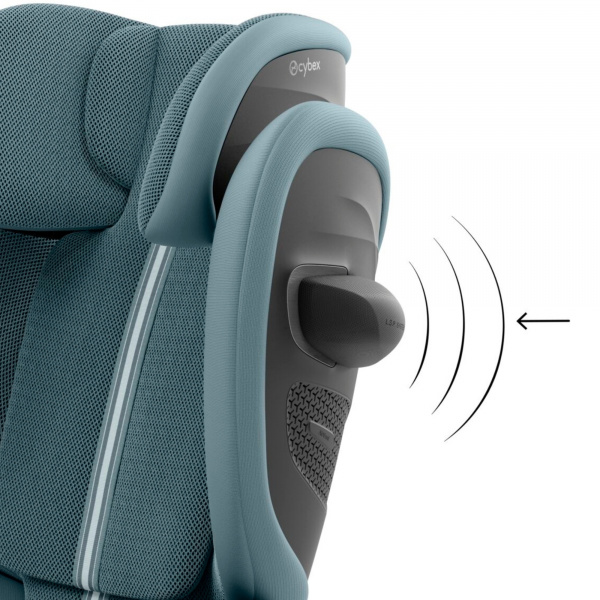 Siège auto pliable i-size solution g2 i-fix tissu plus stormy blue Cybex