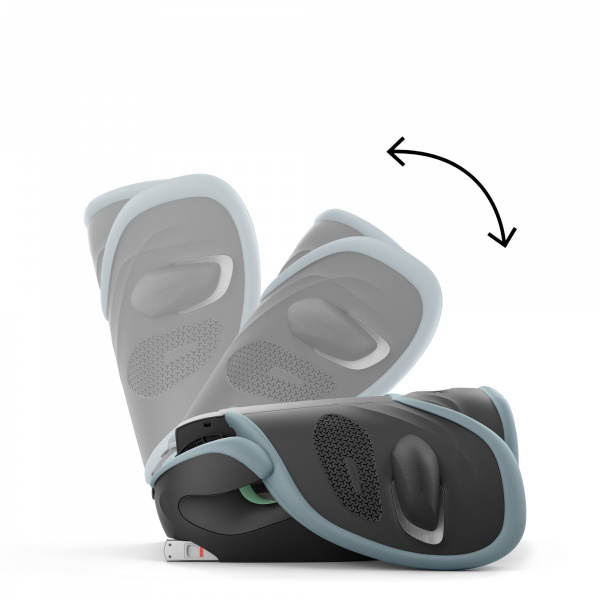 Siège auto pliable i-size solution g2 i-fix tissu plus stormy blue Cybex
